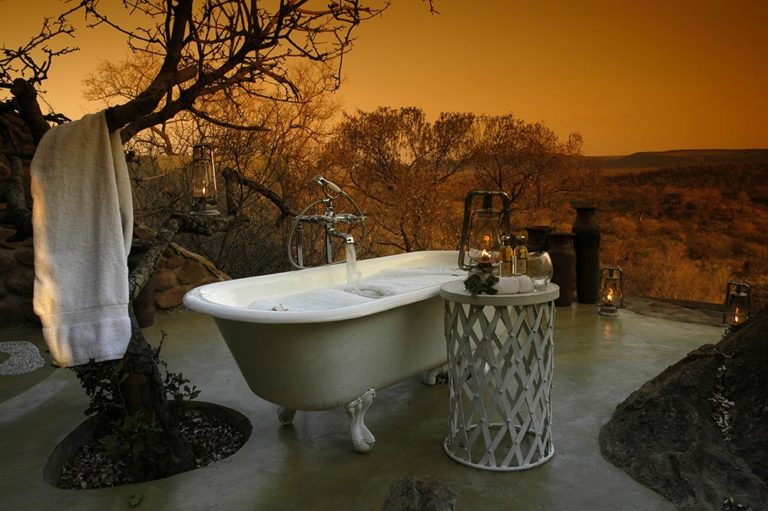 Africa Honeymoon Romantic Bush Bath