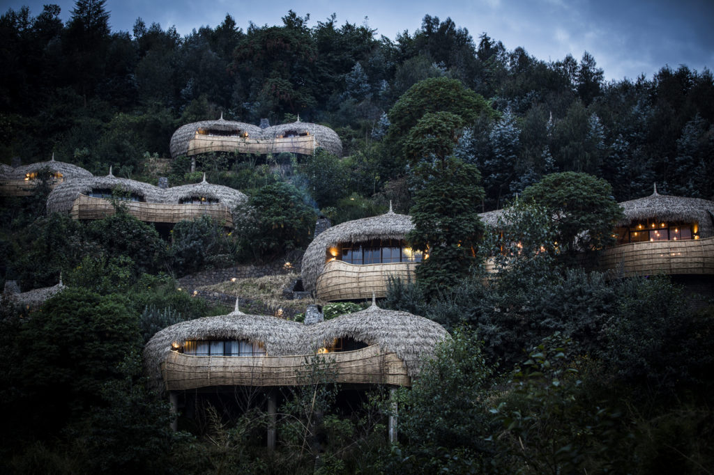 Luxury rainforest villas at Bisate Lodge